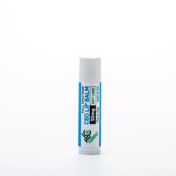 the leaf collaborative 50mg full spectrum key lime CBD lip balm