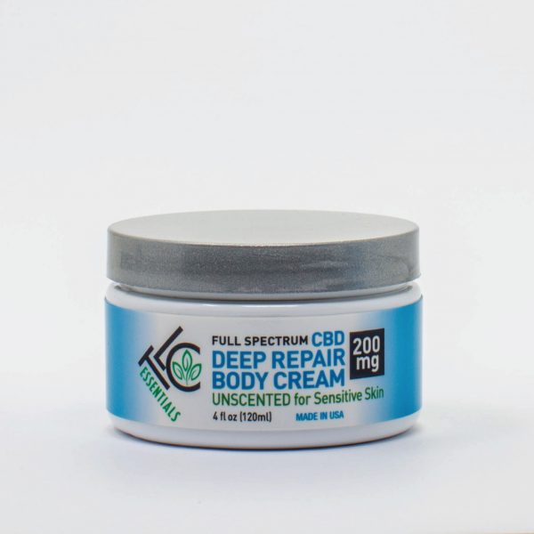 the leaf collaborative 200mg full spectrum CBD deep hydration body cream